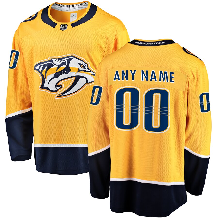 Nashville Predators Custom Letter and Number Kits for Home Jersey Material Vinyl